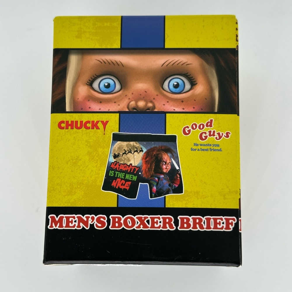 Chucky Child's Play Christmas Naughty Is The New Nice Men's Boxer Briefs Small
